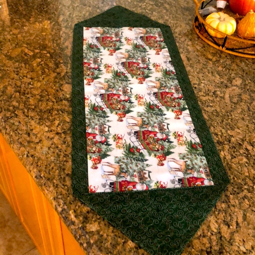Custom reversible Christmas Table runners